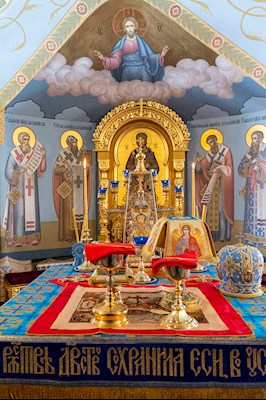Божественная литургия в Свято-Троицком кафедральном соборе г. Саратова