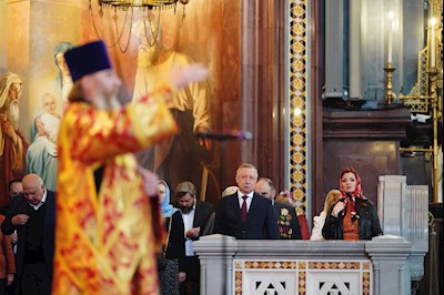 Митрополит Игнатий принял участие в Божественной литургии и торжествах в день тезоименитства Святейшего Патриарха Кирилла