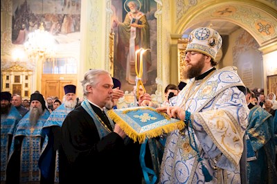 Митрополит Игнатий совершил всенощное бдение в Покровском соборе г. Саратова