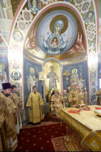 Великое освящение верхнего храма во имя Святой Живоначальной Троицы Свято-Троицкого кафедрального собора города Саратова