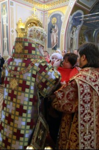 Божественная литургия в Свято-Троицком кафедральном соборе г. Саратова
