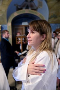 Митрополит Лонгин совершил Крещальную Литургию