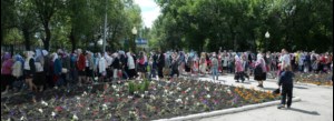 Божественная литургия в храме во имя Всех Святых, в земле Российской просиявших, г. Саратова