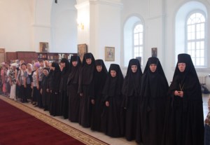 Всенощное бдение в Свято-Сергиевском женском монастыре с. Алексеевка Базарно-Карабулакского района
