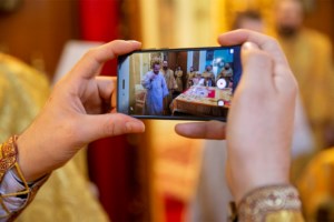 Божественная литургия в храме Сошествия Святого Духа г. Саратова