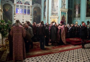 Утреня Великой Субботы с Чином погребения в храме в честь Сошествия Святого Духа г. Саратова