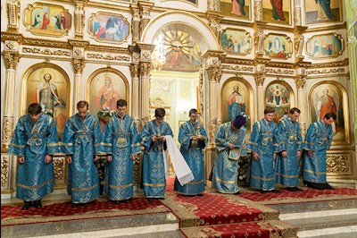 Всенощное бдение в Покровском храме г. Саратова