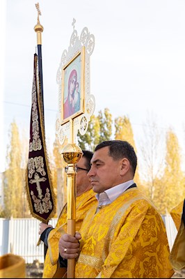Великое освящение храма Сорока Севастийских мучеников г. Саратова и Божественная литургия в новоосвященном храме