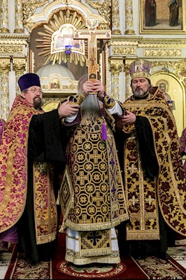 Всенощное бдение в храме в честь Сошествия Святого Духа г. Саратова