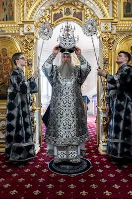 Литургия Преждеосвященных Даров в храме в честь Покрова Пресвятой Богородицы г. Покровска (Энгельса)