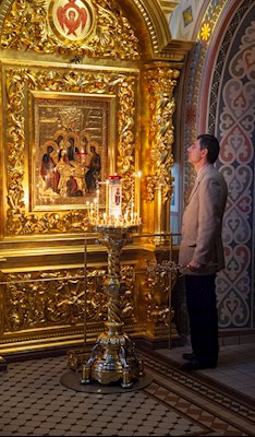 Всенощное бдение в Свято-Троицком кафедральном соборе г. Саратова