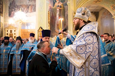 Митрополит Игнатий совершил всенощное бдение в Покровском соборе г. Саратова