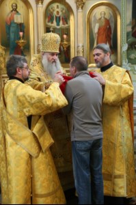 Божественная литургия в храме в честь Покрова Пресвятой Богородицы г. Саратова