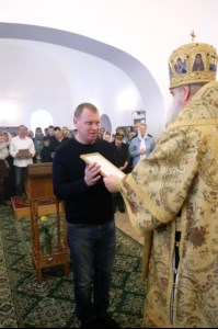 Божественная литургия в храме в честь Благовещения Пресвятой Богородицы г.Саратова