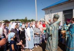Божественная литургия в Свято-Успенском храме пос. Возрождение Хвалынского района