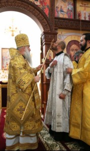 Божественная литургия в храме в честь Нерукотворного Образа Спасителя г. Саратова
