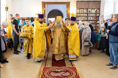 Великое освящение храма Сорока Севастийских мучеников г. Саратова и Божественная литургия в новоосвященном храме