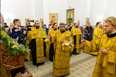 Всенощное бдение в храме святителя Спиридона Тримифунтского г. Саратова