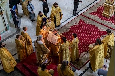 Всенощное бдение в храме Покрова Пресвятой Богородицы г. Саратова