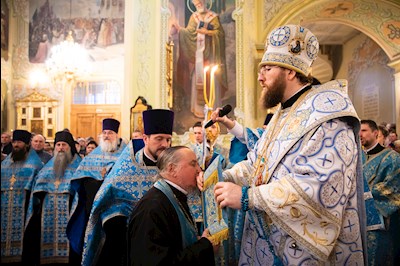 Митрополит Игнатий совершил всенощное бдение в Покровском соборе г. Саратова