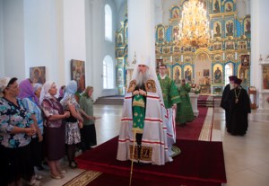 Всенощное бдение в Свято-Сергиевском женском монастыре с. Алексеевка Базарно-Карабулакского района