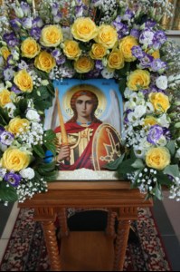 Божественная литургия в храме во имя Архангела Михаила с. Михайловка Саратовского района