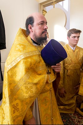 Великое освящение храма Сорока Севастийских мучеников г. Саратова и Божественная литургия в новоосвященном храме