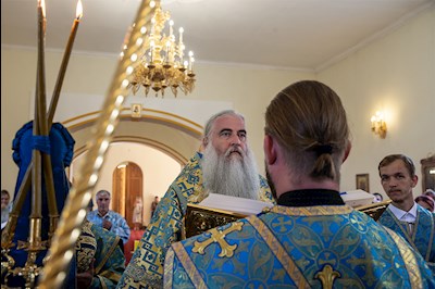 Всенощное бдение в храме в честь Казанской иконы Божией Матери р.п. Татищево