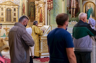 Всенощное бдение в храме Покрова Пресвятой Богородицы г. Саратова