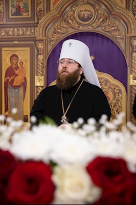 Митрополит Игнатий совершил всенощное бдение в храме в честь иконы Божией Матери «Скоропослушница» г. Шиханы Вольского района