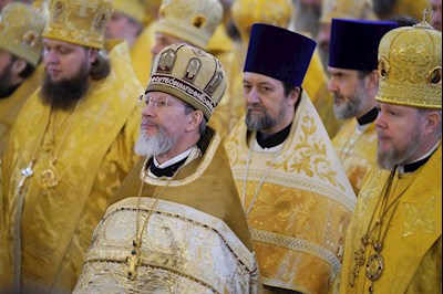 Митрополит Игнатий принял участие в Божественной литургии в день 14-й годовщины интронизации Патриарха Кирилла