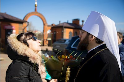 Митрополит Игнатий совершил Божественную литургию в храме преподобного Сергия Радонежского г. Саратова