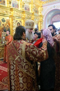 Божественная литургия в Свято-Троицком кафедральном соборе г. Саратова