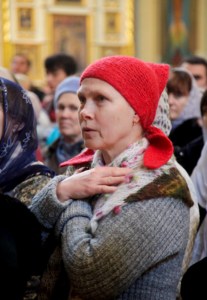 Божественная литургия в храме в честь Покрова Пресвятой Богородицы г. Саратова