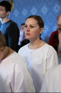 Крещальная литургия в Свято-Троицком кафедральном соборе г. Саратова