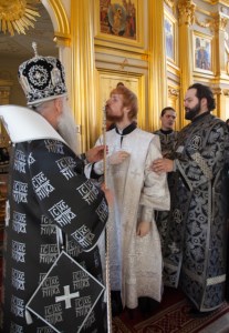 Литургия Преждеосвященных Даров на Архиерейском подворье — храме во имя святого апостола и евангелиста Иоанна Богослова при Саратовской православной духовной семинарии
