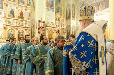 Всенощное бдение в Покровском храме г. Саратова