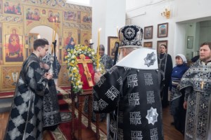 Литургия Преждеосвященных Даров в храме во имя святителя Митрофана Воронежского г. Саратова