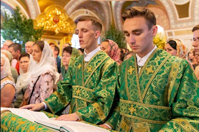 Всенощное бдение в Свято-Троицком кафедральном соборе г.Саратова