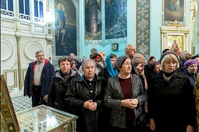 Всенощное бдение в храме в честь Сошествия Святого Духа г. Саратова
