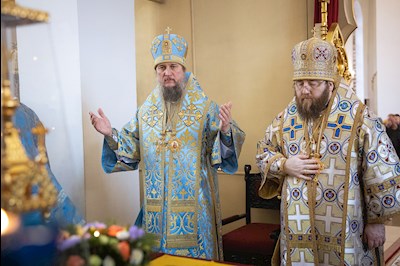 Митрополит Игнатий возглавил соборное архиерейское богослужение в Казанском храме г. Саратова