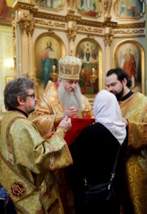 Божественная литургия в храме в честь Покрова Пресвятой Богородицы г. Саратова