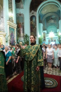 Божественная литургия в храме Сошествия Святого Духа г. Саратова