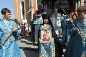 Божественная литургия в Свято-Алексиевском женском монастыре г. Саратова