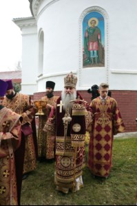 Божественная литургия в Спасо-Преображенском мужском монастыре г.Саратова