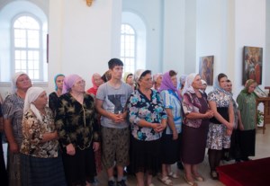 Всенощное бдение в Свято-Сергиевском женском монастыре с. Алексеевка Базарно-Карабулакского района