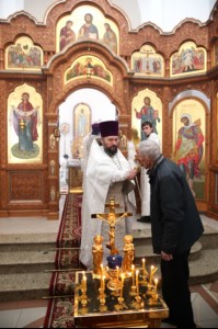 Божественная литургия в храме во имя святого равноапостольного великого князя Владимира г. Саратова