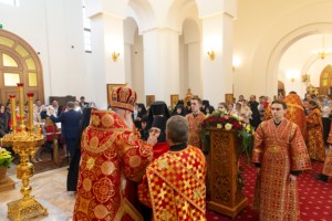 Божественная литургия в Свято-Алексиевском женском монастыре г. Саратова