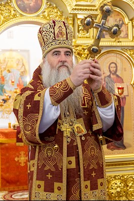 Божественная литургия в храме во имя пророка Божия Илии на Ильинской площади г. Саратова