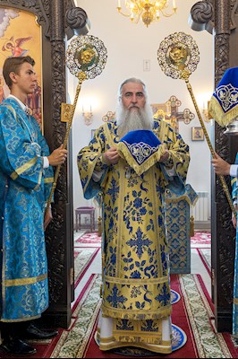 Божественная литургия в храма в честь иконы Божией Матери «Всех скорбящих Радость» г. Саратова